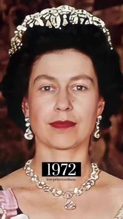 Queen Elizabeth II throughout the years.