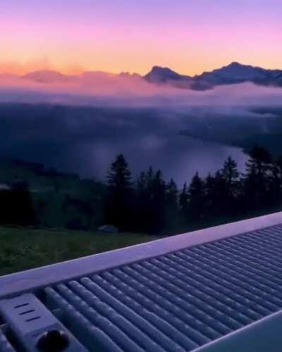 This mountain view in Switzerland