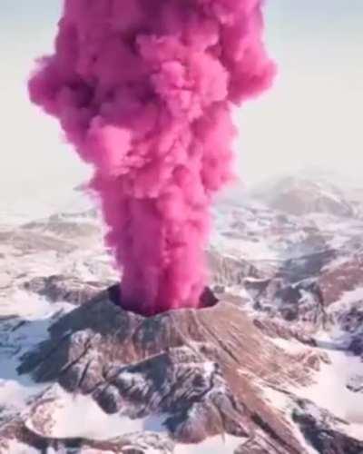 Pink Volcano, New Zealand