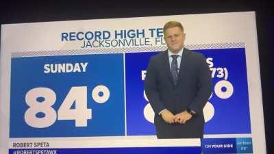 Weatherman doesn’t realize he’s on air and makes it super awkward