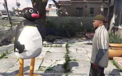 Pingu roasts Franklin