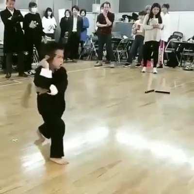 This little boy's impressive nunchaku skills