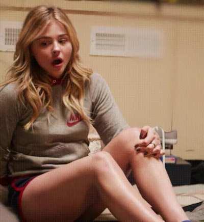 Chloe Grace Moretz turned on her vibrator. The only thing thats missing is you worshipping her legs.