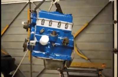 This man rebuilt an old engine over the course of 11 months