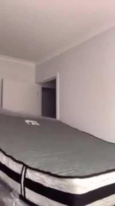 HMC while I open a packaged mattress