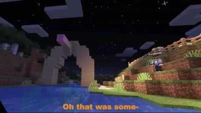 General Sam has a relaxing time in VR Minecraft