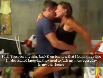 Mom fucked by friends in the garage