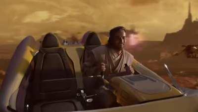 obi-wan in random flying scenes