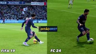 Ball Control in FIFA19 vs FC24 👀