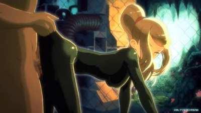 Samus getting fucked doggystyle in a bodysuit