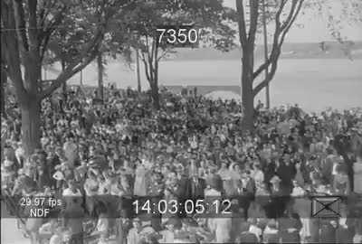 Opening of the Fredericton Railway Bridge (now Bill Thorpe Walking Bridge) 1936