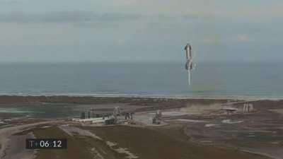 SpaceX's first successful landing of their Starship prototype!