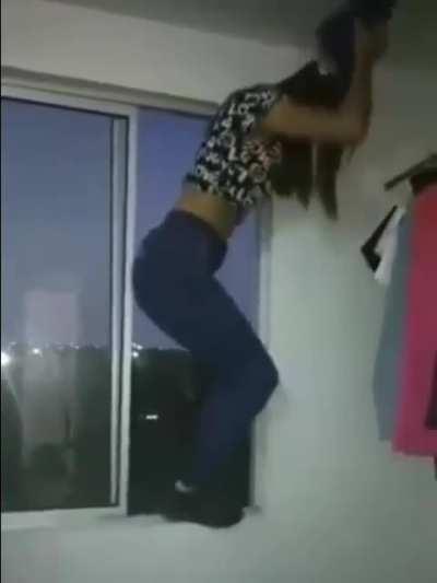 What could go wrong twerkin in an open window?