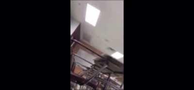 Cell phone video shows Anthony borges screaming in agony after being shot 5 times on the 3rd floor of the freshman building during the parkland school shooting on February 14th 2018. 17 people died in the attack and another 17 more were injured. Anthony w