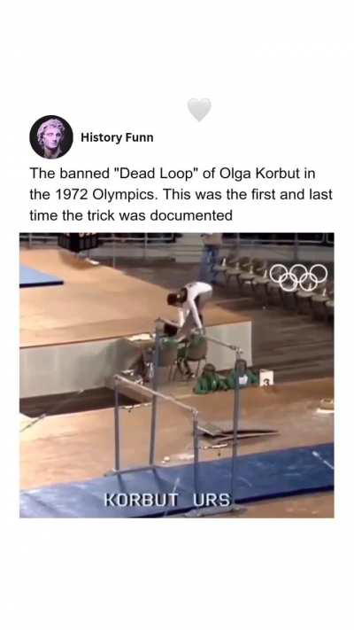 Dead loop of Olga Korbut 1972 Olympics