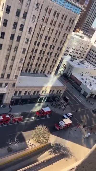 A man who calls himself &quot;Pro-life Spider-man&quot; is currently climbing a tower in Phoenix, trying to &quot;convince&quot; a young disabled woman to not go through with a scheduled abortion.