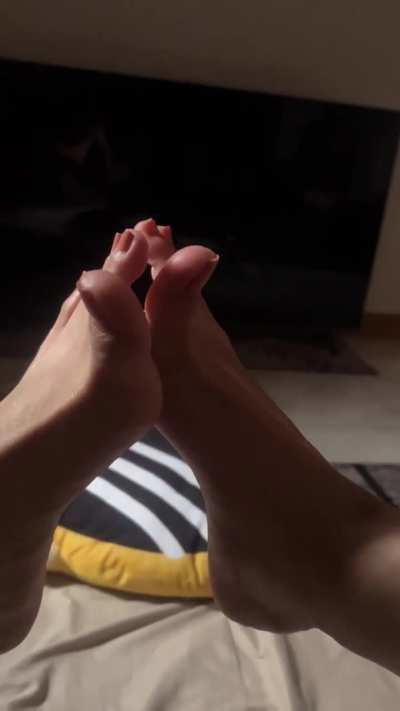 It’s fun when guys want to play with my feet