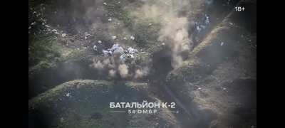 Ukrainian soldier destroyed two Russians at close range