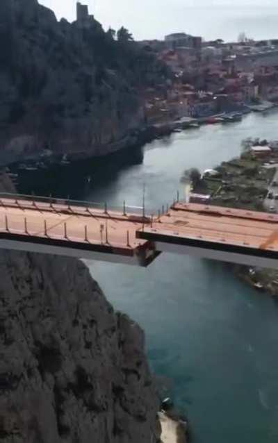 Germany and Switzerland joined forces to build a bridge but because they used different reference points for sea level, the bridge didn't meet as they had expected it to.