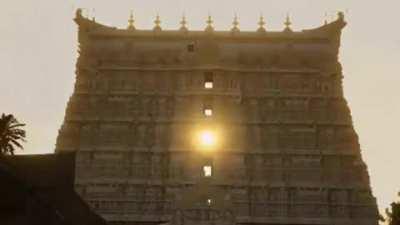 On the Equinox day, March 21 and September 23 of every year, everyone visiting the Sree Padmanabhaswamy Temple in the capital city of Kerala in India, will see the setting sun aligning through each of the window openings in almost five-minute intervals