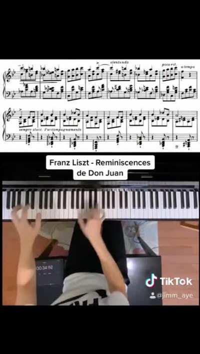 The excruciatingly difficult presto excerpt from the Don Juan Fantasy by Franz Liszt