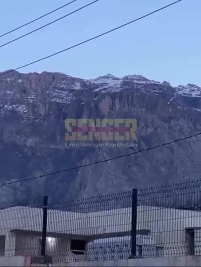 heavy clashes between PKK and the Turkish armed forces in the mountains of the town of Şeladız in Amêdi district, today