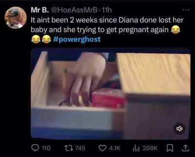 Diana already tryna get pregnant again 😂