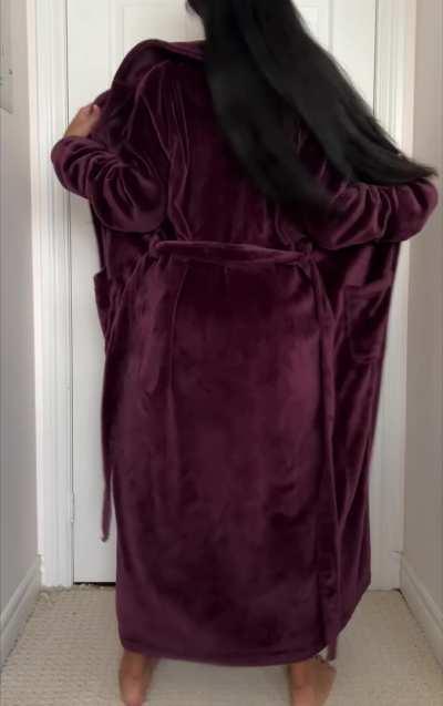 Did your cock get hard before my robe hit the ground?