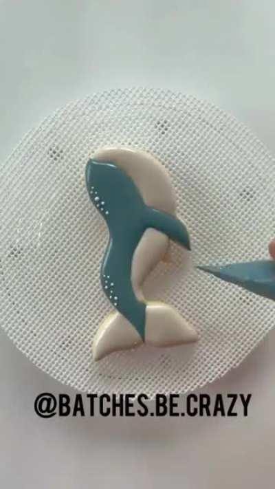 Whale cookie