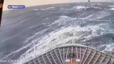 Norwegian cruise ship MS Maud hit a massive rogue wave on Dec. 21, 2023 temporarily losing power and requiring a tow to Germany 