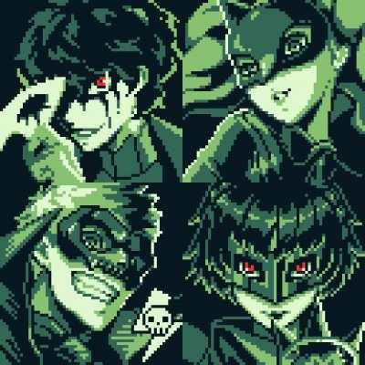 [OC] Persona 5: Game Boy edition (pixel art)