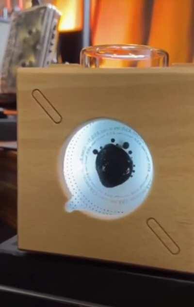 Speaker with real life ferrofluid visualizer