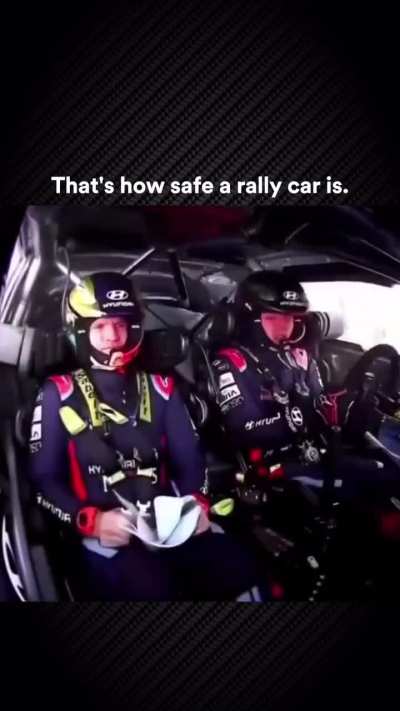 This is how safe the rally car is.