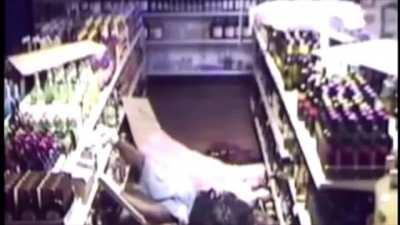 WCGW if you try rob a liquor store by entering trough the ceiling?