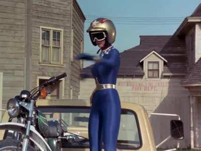 Wonder Woman's (Lynda Carter) motorcycle suit