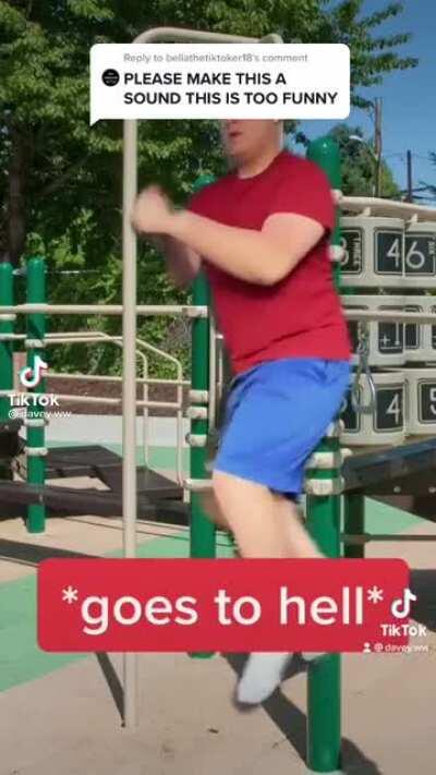 Gay man goes to the playground