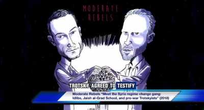 “…it’s this…anti-anti imperialist Trotskyism…its really infected left wing circles in the U.S. and the UK for a hundred years now…the only issue where they diverge with the U.S. state department is on Palestine but on everything else they…adopt the state 