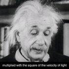 Einstein explains E=MC² with his voice