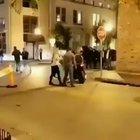 Aggressors get ko'd by motorcyclist