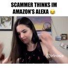 I’m a voice actor, so I used an Alexa impression to f*ck with this loser scammer ¯\_(ツ)_/¯ 😂