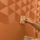 Pattern texturing a wall.