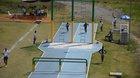 This obstacle course for the military pentathlon in the Brazilian army looks like a real life video game