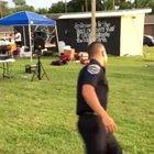 police officer with dance skills