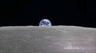 Incredible footage of the Earth rising over the Moon. Credit: JAXA / NHK