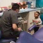 Little boys reaction to the Doctors entertaining magic trick is priceless.