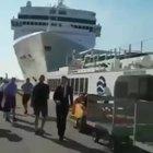 Ship crashing into the docks; June 2019