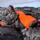 Lava breaking through