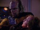 Worf finds a new way to express grief