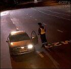 Russian cop gets interrupted by a pack of wolves during a traffic stop.