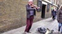 WCGW if I run closely behind someone playing the violin ?